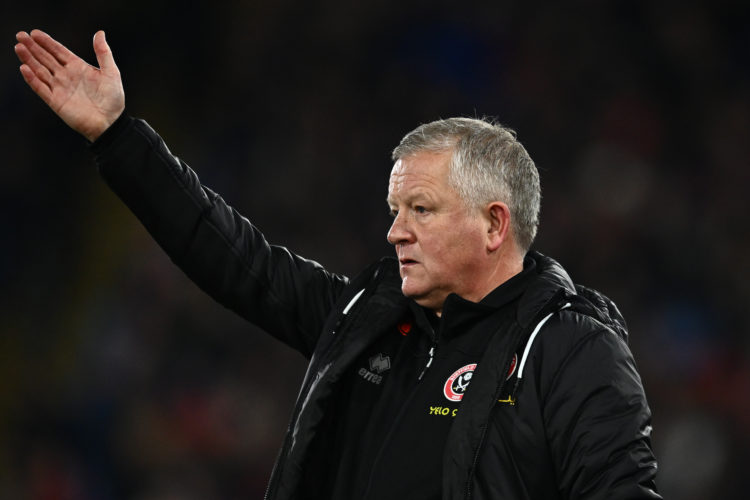 LONDON, ENGLAND - JANUARY 30: manager Chris Wilder of Sheffield United during the Premier League match between Crystal Palace and Sheffield United ...