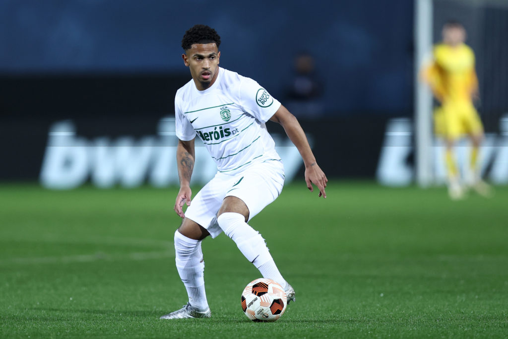 Marcus Edwards of Sporting Clube de Portugal in action