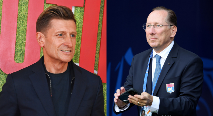 An image featuring Crystal Palace co-owners Steve Parish and John Textor.