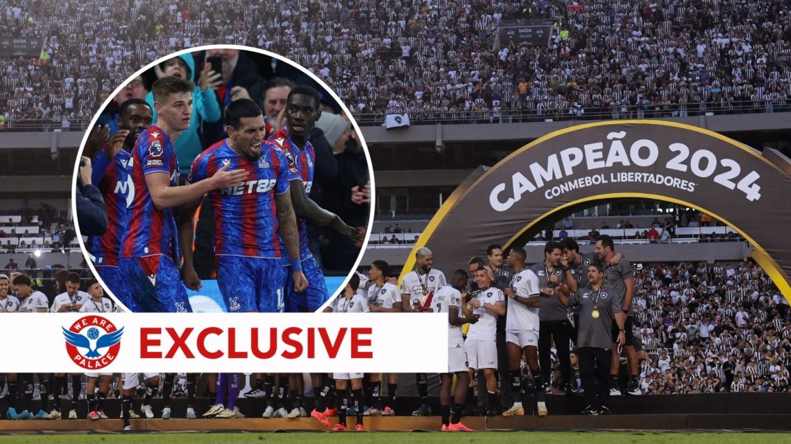 Players of Botafogo celebrate with celebrates with winner's medal after the Copa CONMEBOL Libertadores 2024 Final between Atletico Mineiro and Bota...