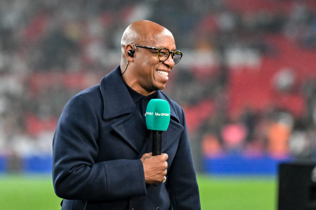 Ian Wright is present during the International Friendly match between England and Wales.