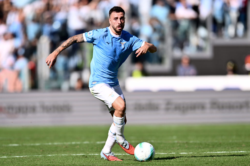 Mario Gila Fuentes of Lazio in action