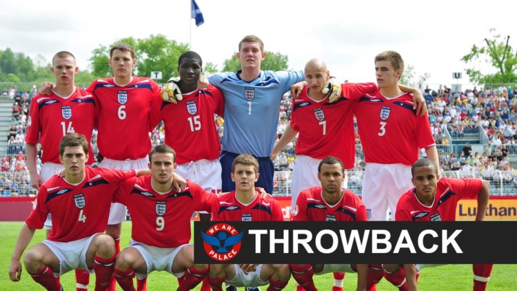 England U19s squad photo including Crystal Palace player John Bostock.
