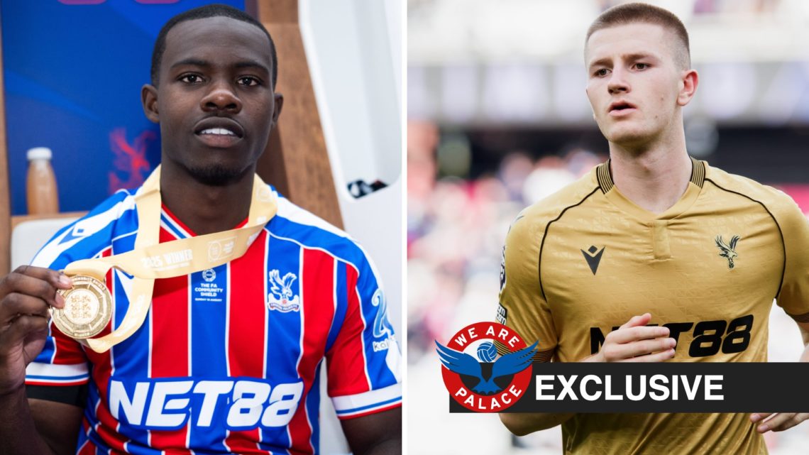 Split image of Tyrick Mitchell and Adam Wharton, WAP logo and exclusive label inset