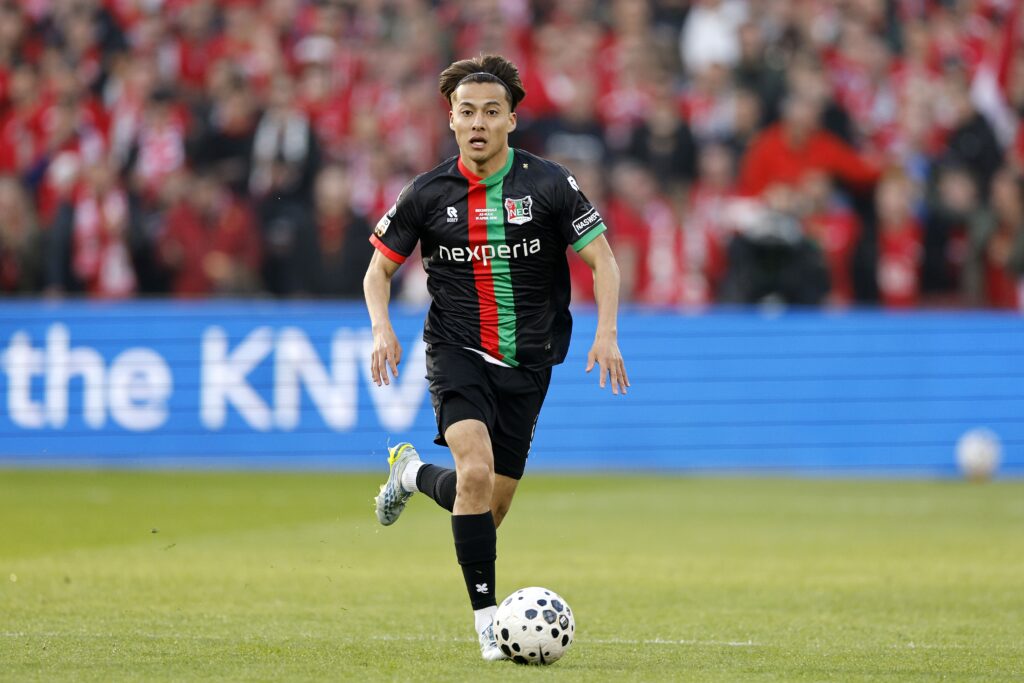 Kodai Sano in action for NEC Nijmegen