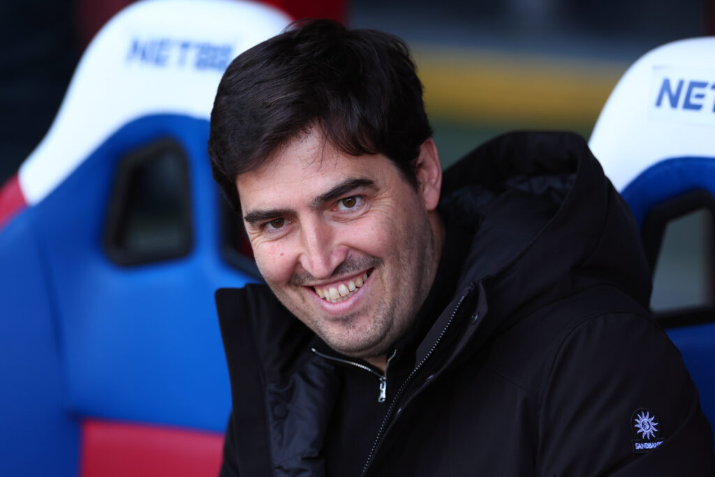 Andoni Iraola at Selhurst Park