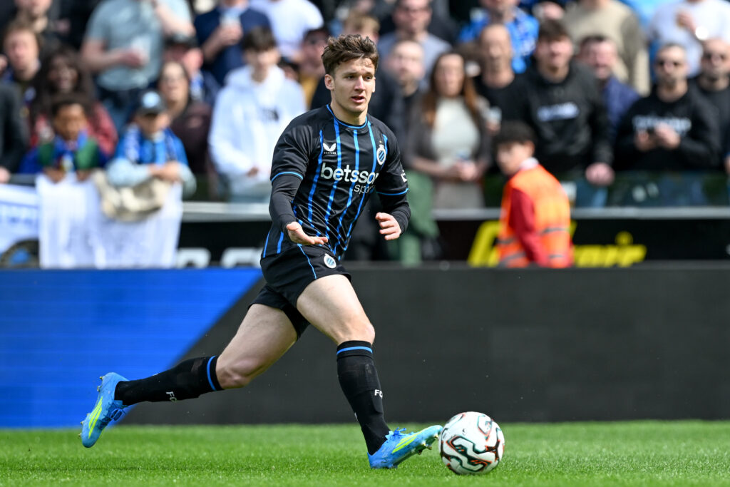 Christos Tzolis in action for Club Brugge