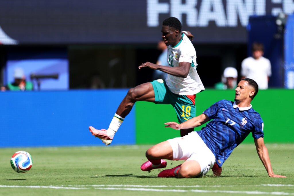 Ismaila Sarr in action for Senegal at the 2026 FIFA World Cup