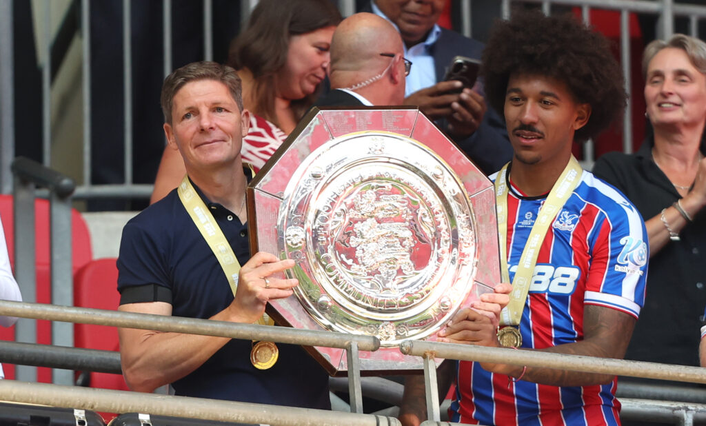 Oliver Glasner and Chris Richards: Crystal Palace v Liverpool - 2025 FA Community Shield