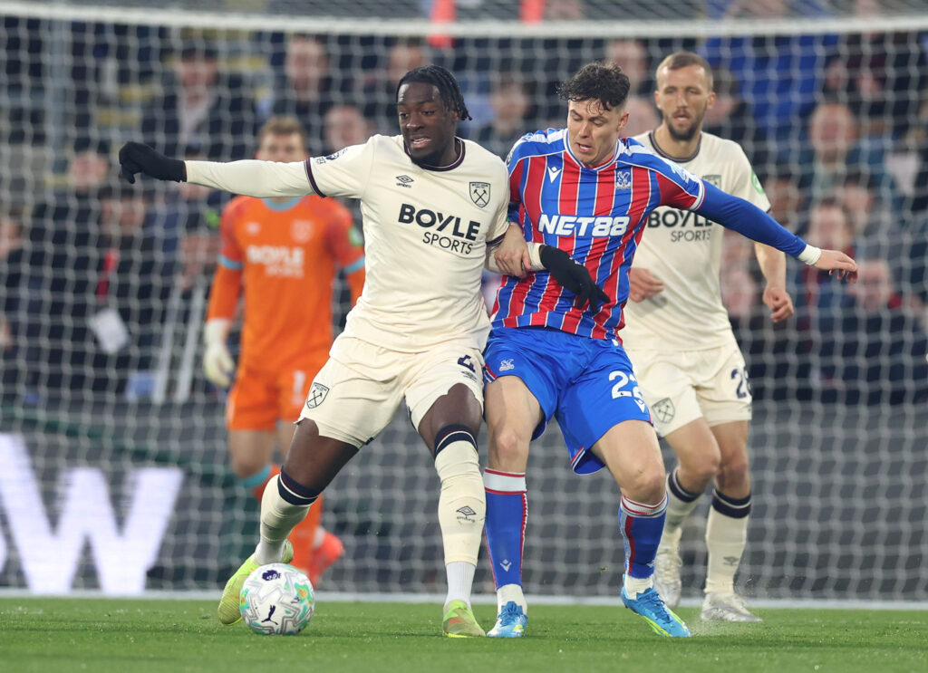 Axel Disasi: Crystal Palace v West Ham United - Premier League